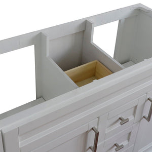 Bellaterra 48" Double Sink Vanity - Cabinet Only 400700-48D, White, Inside