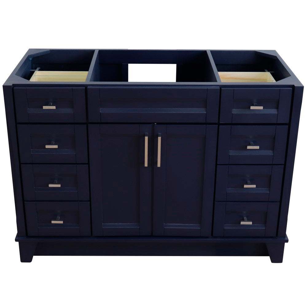 Bellaterra 48" Single Sink Vanity - Cabinet Only 400700-48S, Blue, Front