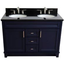 Load image into Gallery viewer, Bellaterra Shlomo - to Split 48&quot; Double Vanity w/ Counter Top and Sink Blue Finish 400700-49D-BU-BGO