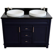 Load image into Gallery viewer, Bellaterra Shlomo - to Split 48&quot; Double Vanity w/ Counter Top and Sink Blue Finish 400700-49D-BU-BGRD