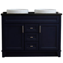 Load image into Gallery viewer, Bellaterra Shlomo - to Split 48&quot; Double Vanity w/ Counter Top and Sink Blue Finish 400700-49D-BU-BGRD