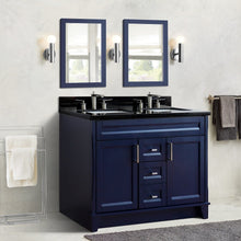 Load image into Gallery viewer, Bellaterra Shlomo - to Split 48&quot; Double Vanity w/ Counter Top and Sink Blue Finish 400700-49D-BU-BGR