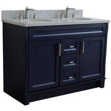 Load image into Gallery viewer, Bellaterra Shlomo - to Split 48&quot; Double Vanity w/ Counter Top and Sink Blue Finish 400700-49D-BU-GYO