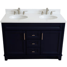 Load image into Gallery viewer, Bellaterra Shlomo - to Split 48&quot; Double Vanity w/ Counter Top and Sink Blue Finish 400700-49D-BU-WEO