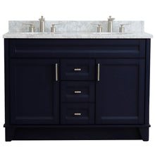 Load image into Gallery viewer, Bellaterra Shlomo - to Split 48&quot; Double Vanity w/ Counter Top and Sink Blue Finish 400700-49D-BU-WMO