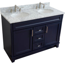 Load image into Gallery viewer, Bellaterra Shlomo - to Split 48&quot; Double Vanity w/ Counter Top and Sink Blue Finish 400700-49D-BU-WMO