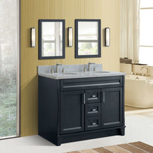 Load image into Gallery viewer, Bellaterra Shlomo - to Split 48&quot; Double Vanity w/ Counter Top and Sink Dark Gray Finish 400700-49D-DG-GYO