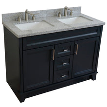 Load image into Gallery viewer, Bellaterra Shlomo - to Split 48&quot; Double Vanity w/ Counter Top and Sink Dark Gray Finish 400700-49D-DG-GYR