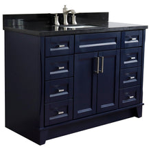 Load image into Gallery viewer, Bellaterra Shlomo - to Split 49&quot; Single Vanity w/ Counter Top and Sink Blue Finish 400700-49S-BU-BGR