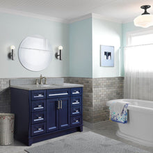 Load image into Gallery viewer, Bellaterra Shlomo - to Split 49&quot; Single Vanity w/ Counter Top and Sink Blue Finish 400700-49S-BU-GYR