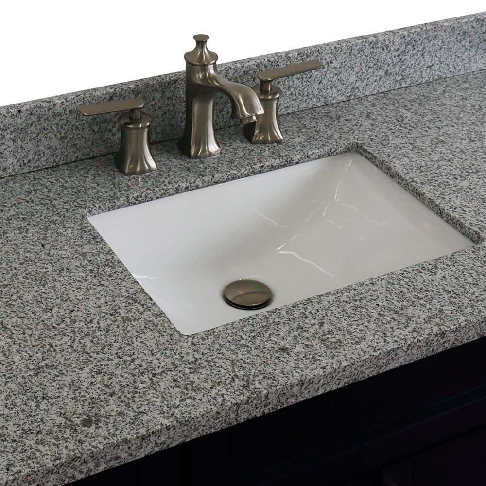 Bellaterra Shlomo - to Split 49" Single Vanity w/ Counter Top and Sink Blue Finish 400700-49S-BU-GYR