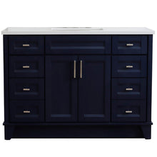 Load image into Gallery viewer, Bellaterra Shlomo - to Split 49&quot; Single Vanity w/ Counter Top and Sink Blue Finish 400700-49S-BU-WER