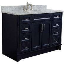 Load image into Gallery viewer, Bellaterra Shlomo - to Split 49&quot; Single Vanity w/ Counter Top and Sink Blue Finish 400700-49S-BU-WMO