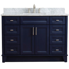 Load image into Gallery viewer, Bellaterra Shlomo - to Split 49&quot; Single Vanity w/ Counter Top and Sink Blue Finish 400700-49S-BU-WMR