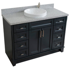 Load image into Gallery viewer, Bellaterra Shlomo - to Split 49&quot; Single Vanity w/ Counter Top and Sink Dark Gray Finish 400700-49S-DG-GYRD