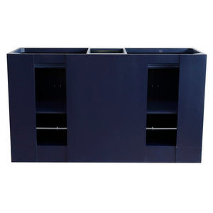 Bellaterra 60" Double Vanity - Cabinet Only 400700-60D, Blue, Backside