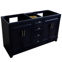 Load image into Gallery viewer, Bellaterra 60&quot; Double Vanity - Cabinet Only 400700-60D, Blue, Top Corner