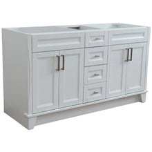 Load image into Gallery viewer, Bellaterra 60&quot; Double Vanity - Cabinet Only 400700-60D, White, Front