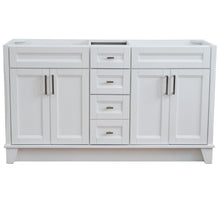 Load image into Gallery viewer, Bellaterra 60&quot; Double Vanity - Cabinet Only 400700-60D, White, Front