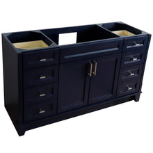 Load image into Gallery viewer, Bellaterra 60&quot; Single Sink Vanity - Cabinet Only 400700-60S, Blue, Sideview