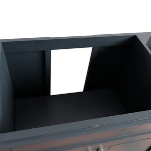 Bellaterra 60" Single Sink Vanity - Cabinet Only 400700-60S, Dark Gray, Inside