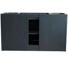 Load image into Gallery viewer, Bellaterra 60&quot; Single Sink Vanity - Cabinet Only 400700-60S, Dark Gray, backside