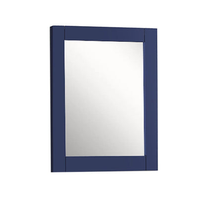 Bellaterra 24" Wood Frame Mirror in Blue 400700-M-24BU, Front