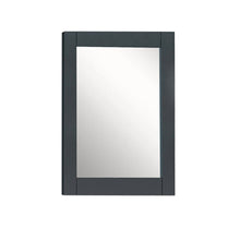 Load image into Gallery viewer, Bellaterra 24&quot; Wood Frame Mirror in Dark Gray 400700-M-24DG, Front