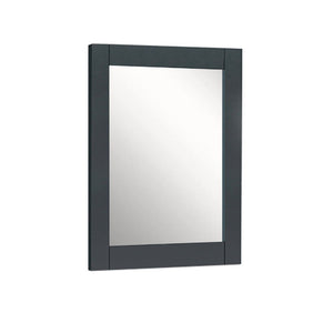 Bellaterra 24" Wood Frame Mirror in Dark Gray 400700-M-24DG, Front