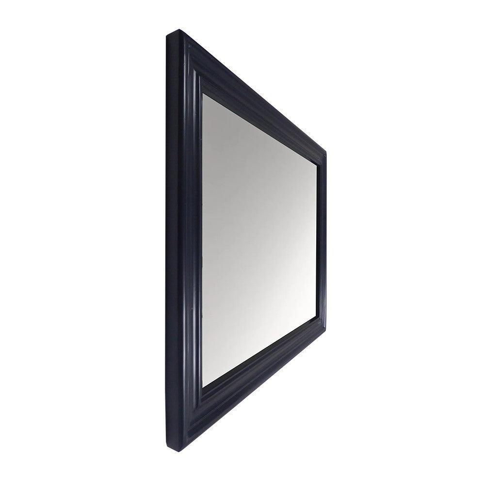 Bellaterra 24" Wood Frame Mirror in Blue 400800-24-M-BU, Sideview