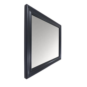 Bellaterra 24" Wood Frame Mirror in Dark Gray 400800-24-M-DG, Sideview