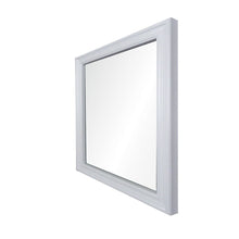 Load image into Gallery viewer, Bellaterra 24&quot; Wood Frame Mirror in White 400800-24-M-WH, Sideview