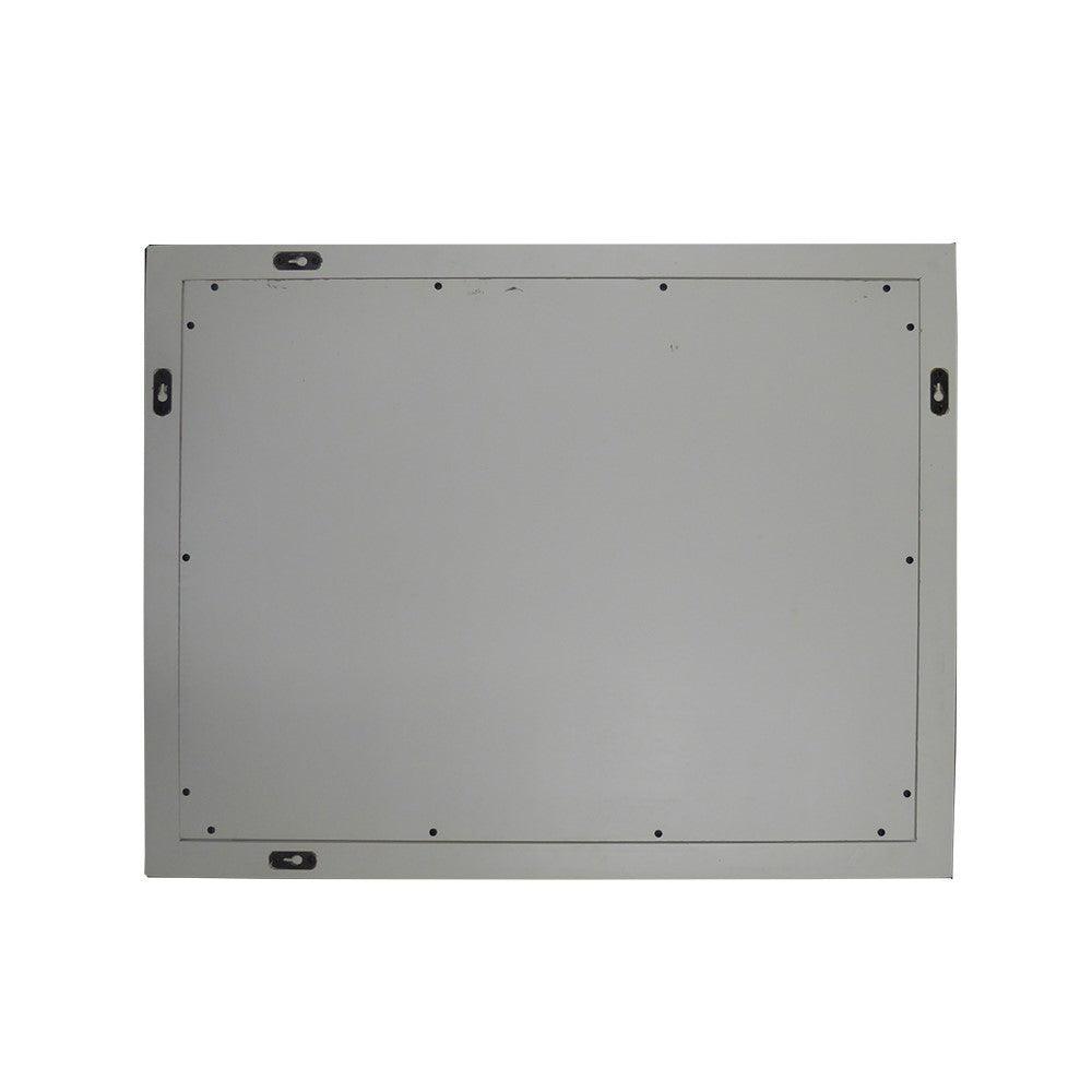 Bellaterra 24" Wood Frame Mirror in White 400800-24-M-WH, Backside