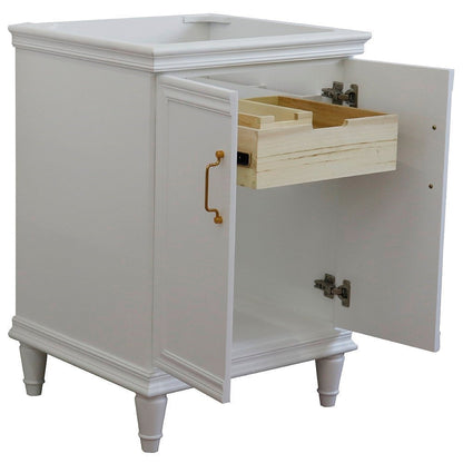 Bellaterra 400800-24-WH Bellaterra 24" Single Vanity - Cabinet Only