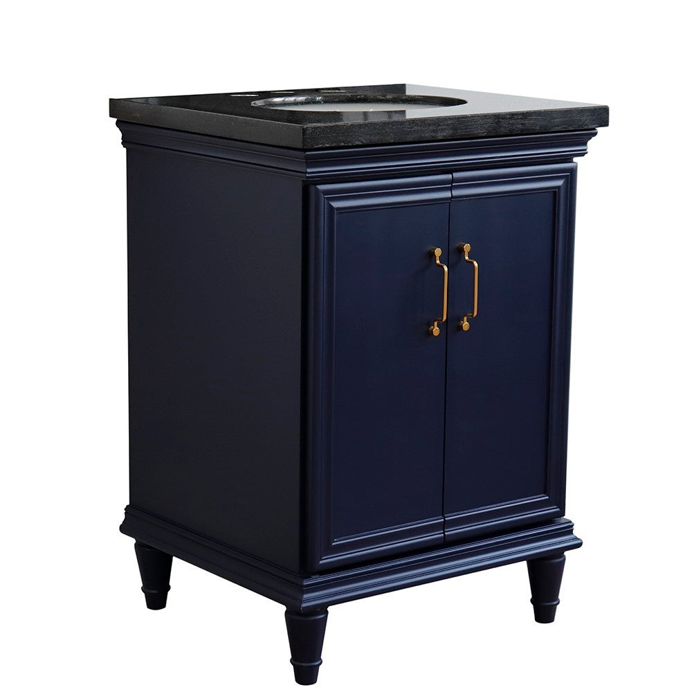 Bellaterra 25" Wood Single Vanity w/ Counter Top and Sink 400800-25-BU-BGO (Blue)