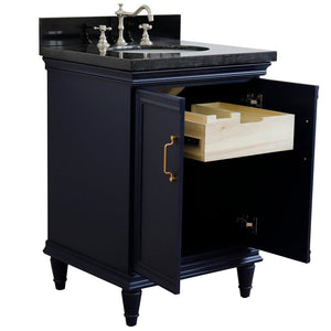 Bellaterra 25" Wood Single Vanity w/ Counter Top and Sink 400800-25-BU-BGO (Blue)