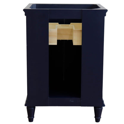 Bellaterra 25" Wood Single Vanity w/ Counter Top and Sink 400800-25-BU-BGO (Blue)