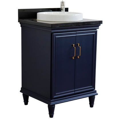 Bellaterra 25" Wood Single Vanity w/ Counter Top and Sink 400800-25-BU-BGRD (Blue)