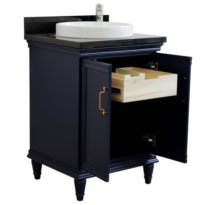 Bellaterra 25" Wood Single Vanity w/ Counter Top and Sink 400800-25-BU-BGRD (Blue)