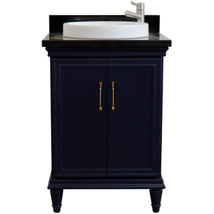 Bellaterra 25" Wood Single Vanity w/ Counter Top and Sink 400800-25-BU-BGRD (Blue)