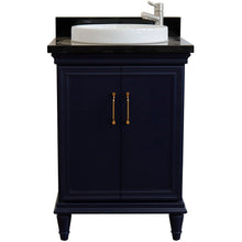 Load image into Gallery viewer, Bellaterra 25&quot; Wood Single Vanity w/ Counter Top and Sink 400800-25-BU-BGRD (Blue)