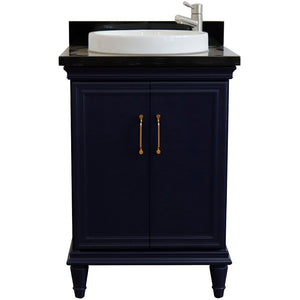 Bellaterra 25" Wood Single Vanity w/ Counter Top and Sink 400800-25-BU-BGRD (Blue)