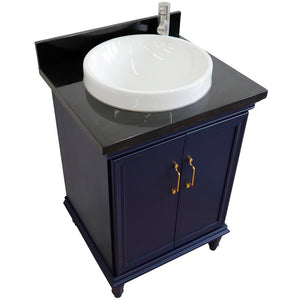 Bellaterra 25" Wood Single Vanity w/ Counter Top and Sink 400800-25-BU-BGRD (Blue)