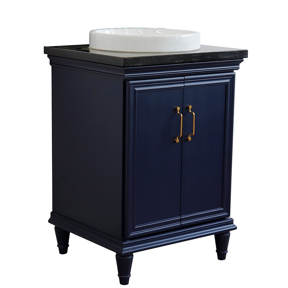 Bellaterra 25" Wood Single Vanity w/ Counter Top and Sink 400800-25-BU-BGRD (Blue)