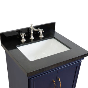 Bellaterra 25" Wood Single Vanity w/ Counter Top and Sink 400800-25-BU-BGR (Blue)