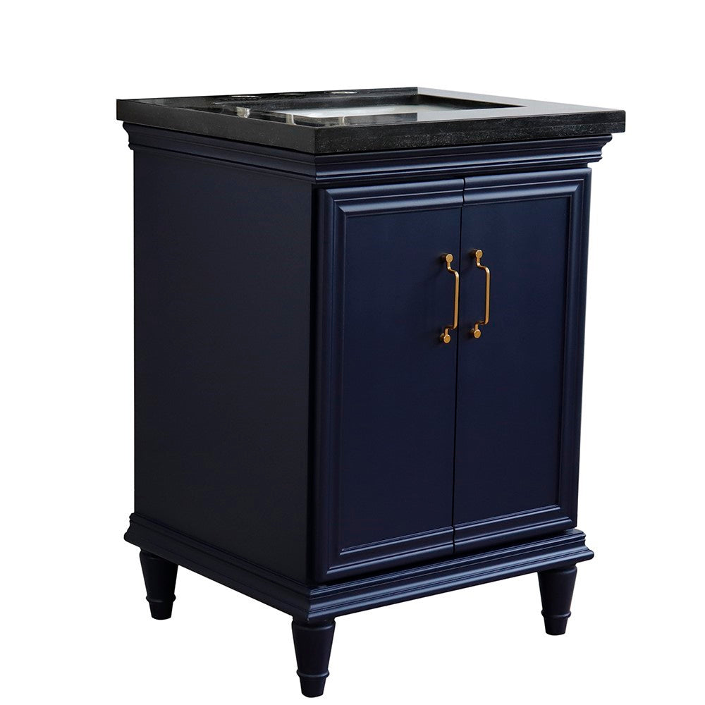 Bellaterra 25" Wood Single Vanity w/ Counter Top and Sink 400800-25-BU-BGR (Blue)