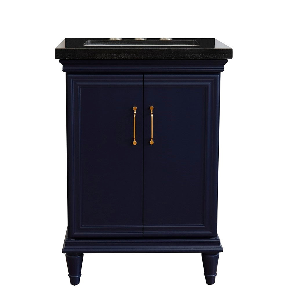 Bellaterra 25" Wood Single Vanity w/ Counter Top and Sink 400800-25-BU-BGR (Blue)