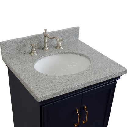 Bellaterra 25" Wood Single Vanity w/ Counter Top and Sink 400800-25-BU-GYO (Blue)