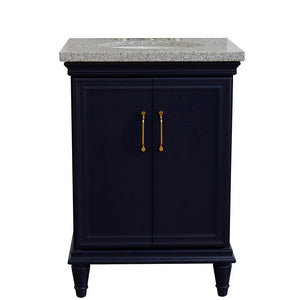 Bellaterra 25" Wood Single Vanity w/ Counter Top and Sink 400800-25-BU-GYO (Blue)