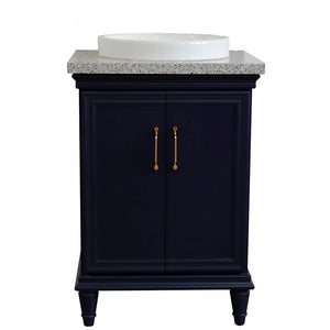 Bellaterra 25" Wood Single Vanity w/ Counter Top and Sink 400800-25-BU-GYRD (Blue)